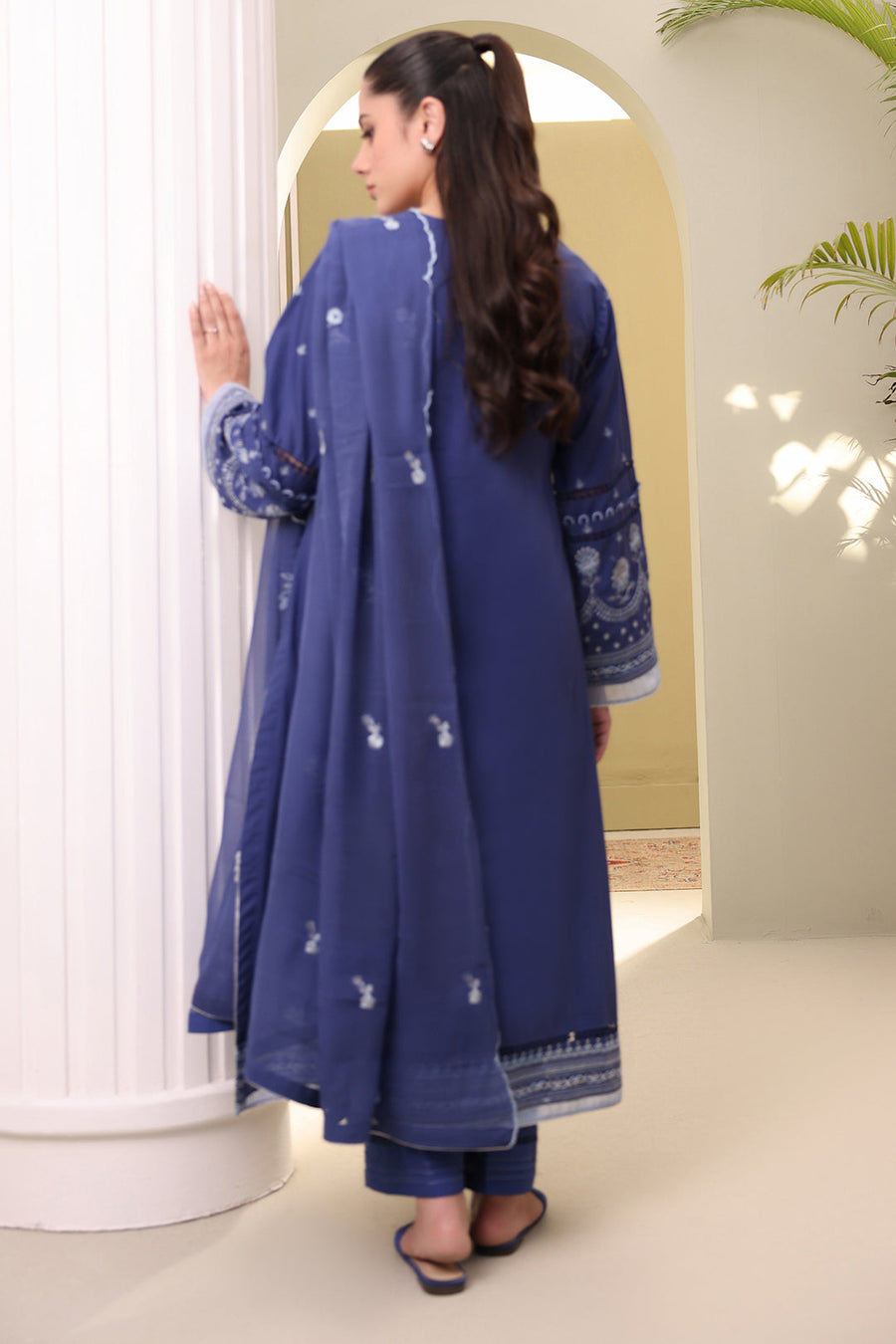 Zellbury Summer Embroidered Cambric Unstitched 3Pc Suit WUS25E30297