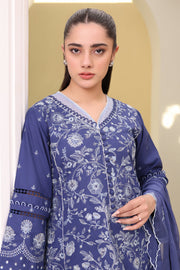 Zellbury Summer Embroidered Cambric Unstitched 3Pc Suit WUS25E30297