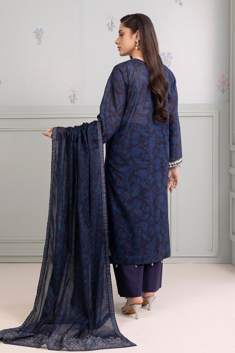 Zellbury Summer Embroidered Lawn Unstitched 3Pc Suit WUS25E30339