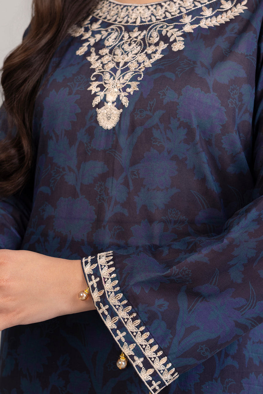 Zellbury Summer Embroidered Lawn Unstitched 3Pc Suit WUS25E30339