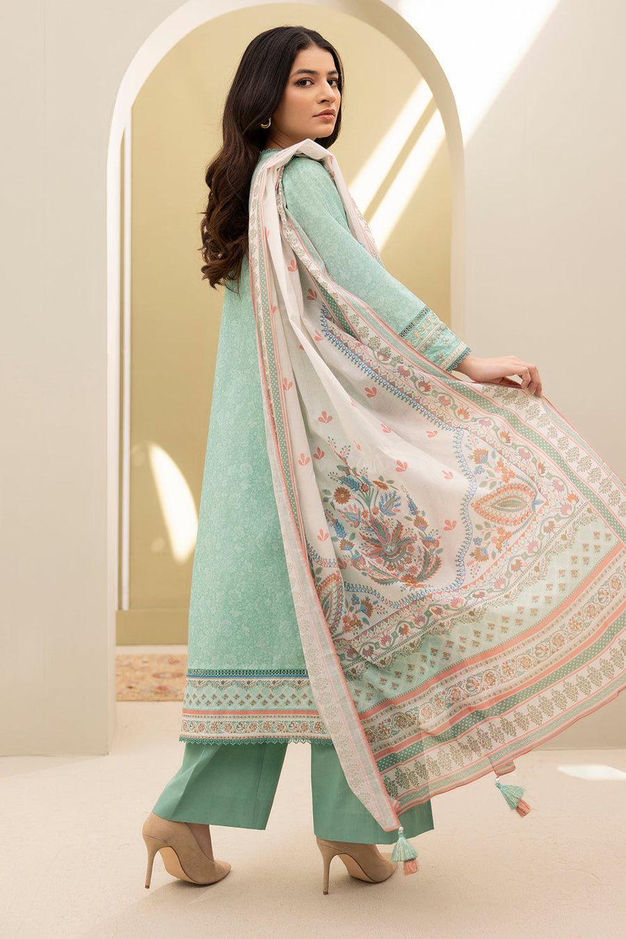 Zellbury Summer Embroidered Lawn Unstitched 3Pc Suit WUS25E30341