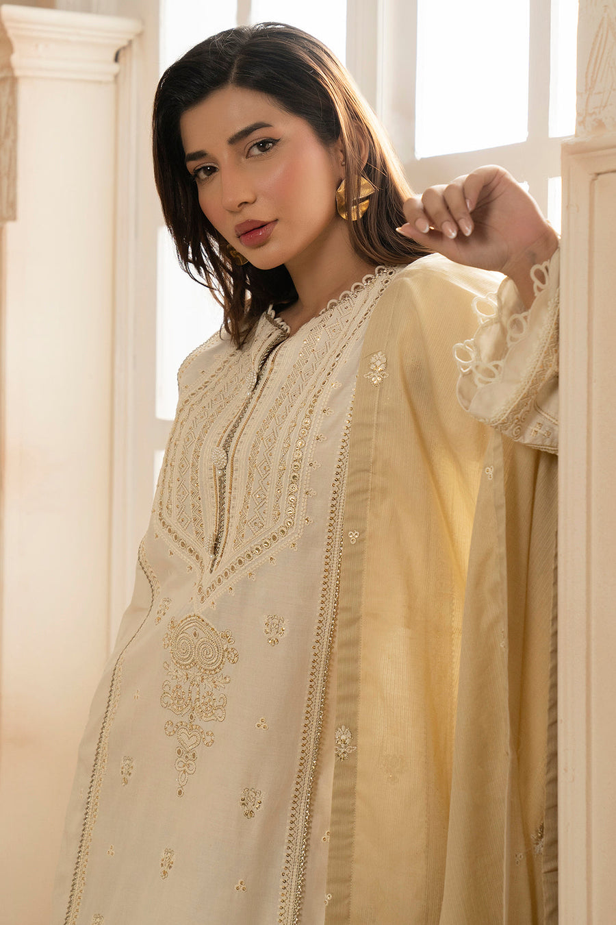 Zellbury Embroidered Lawn Unstitched 3Pc Suit WUS25E30351