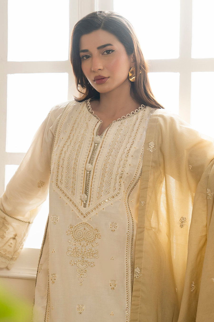 Zellbury Embroidered Lawn Unstitched 3Pc Suit WUS25E30351