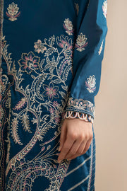 Zellbury Embroidered Lawn Unstitched 3Pc Suit WUS25E30353