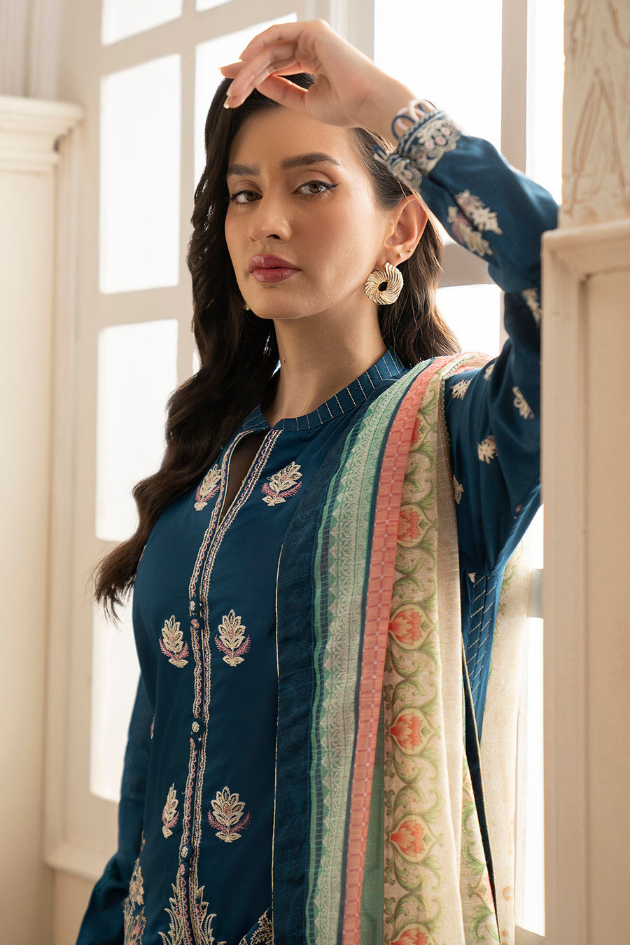 Zellbury Embroidered Lawn Unstitched 3Pc Suit WUS25E30353
