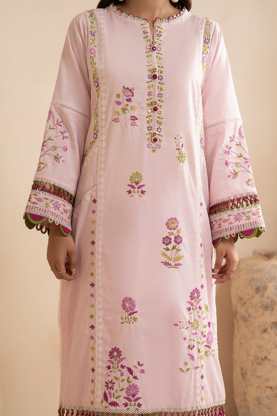 Zellbury Embroidered Lawn Unstitched 3Pc Suit WUS25E30357