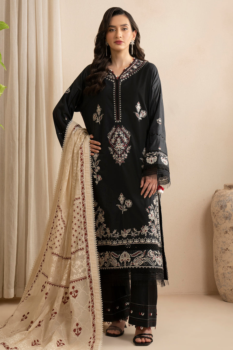 Zellbury Summer Embroidered Lawn Unstitched 3Pc Suit WUS25E30362