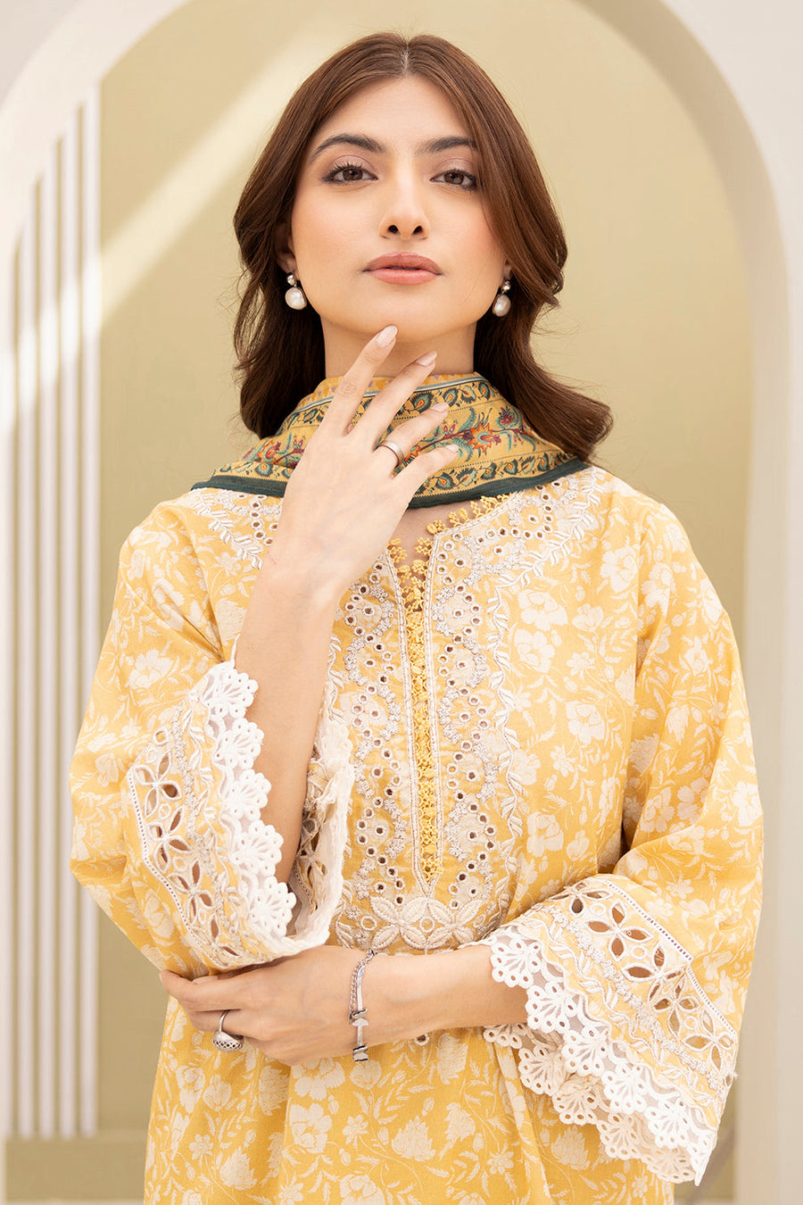 Zellbury Summer Embroidered Lawn Unstitched 3Pc Suit WUS25E30398