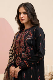 Zellbury Embroidered Lawn Unstitched 3Pc Suit WUS25E30403