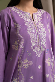 Zellbury Summer Embroidered Self Jacquard Unstitched 3Pc Suit WUS25E30404