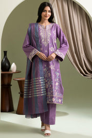 Zellbury Summer Embroidered Self Jacquard Unstitched 3Pc Suit WUS25E30404
