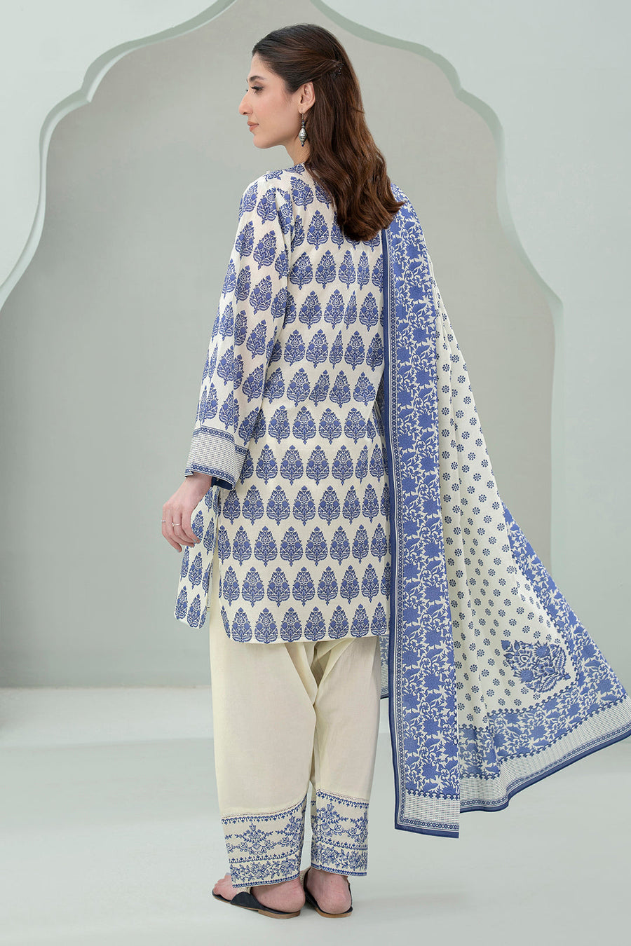 Zellbury Summer Embroidered Lawn Unstitched 3Pc Suit WUS25E30461