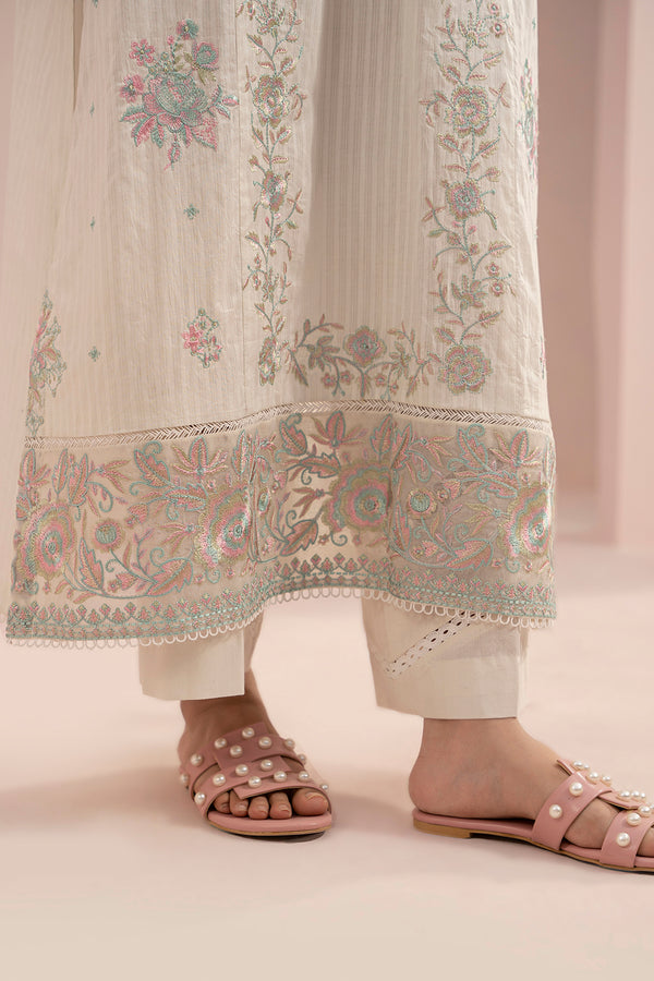 Zellbury Summer Embroidered Cambric Unstitched 3Pc Suit WUS25E30467