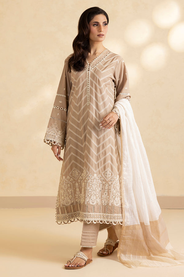 Zellbury Summer Embroidered Lawn Unstitched 3Pc Suit WUC25E34008