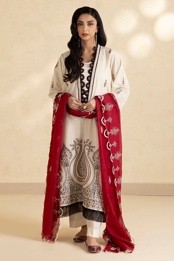 Zellbury Summer Embroidered Lawn Unstitched 3Pc Suit WUS25E30470