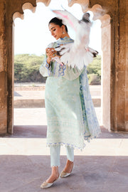 Zellbury Chikankari Embroidered Lawn Unstitched 3Pc Suit WUS25E30529