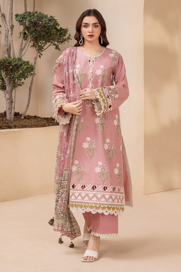 Zellbury Summer Embroidered Lawn Unstitched 3Pc Suit WUS25E30532