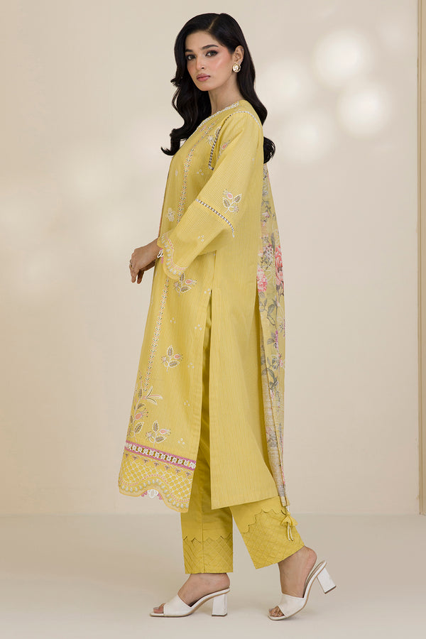 Zellbury Summer Embroidered Lawn Unstitched 3Pc Suit WUS25E30599