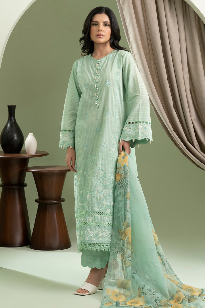 Zellbury Summer Embroidered Cambric Unstitched 3Pc Suit WUS25E30605
