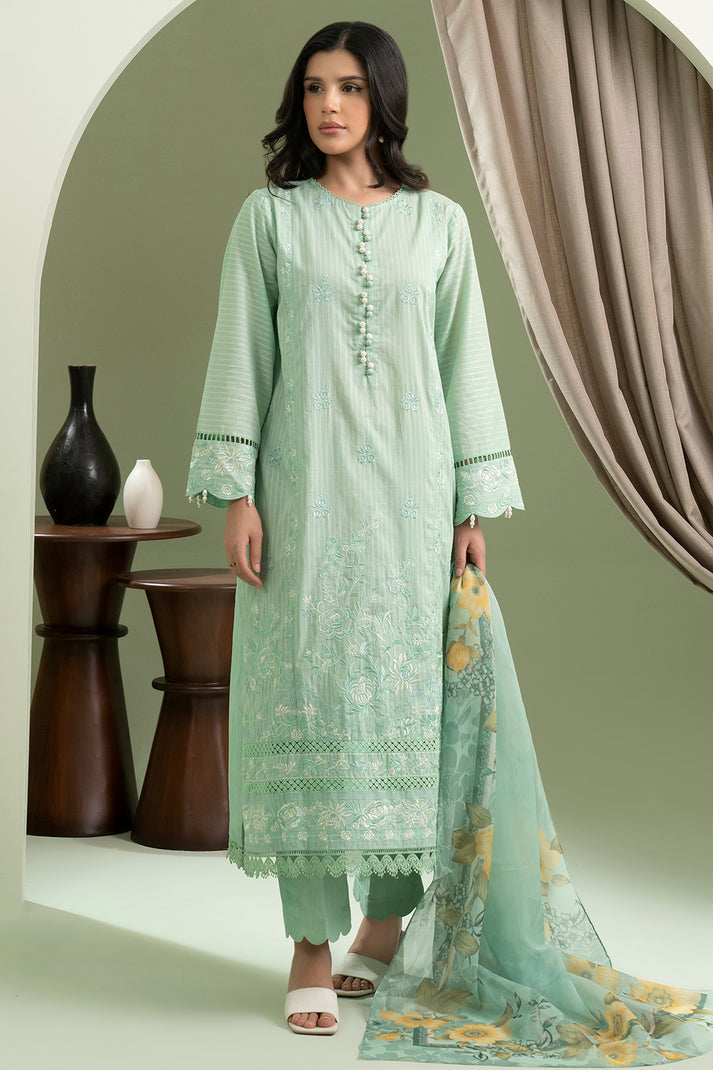 Zellbury Summer Embroidered Cambric Unstitched 3Pc Suit WUS25E30605