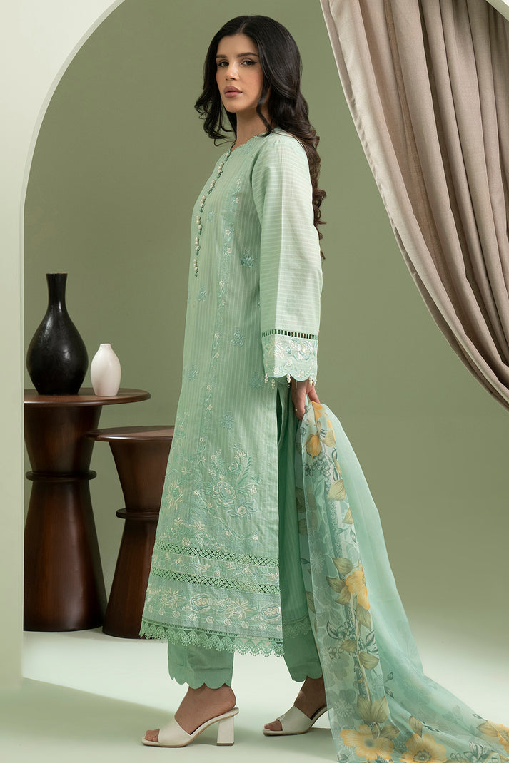 Zellbury Summer Embroidered Cambric Unstitched 3Pc Suit WUS25E30605