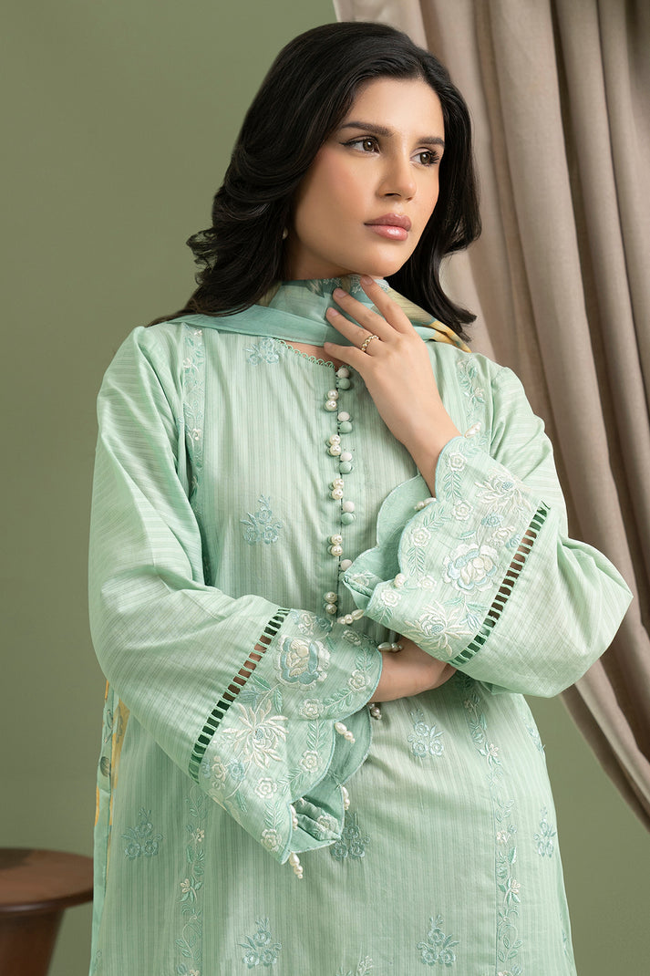 Zellbury Summer Embroidered Cambric Unstitched 3Pc Suit WUS25E30605