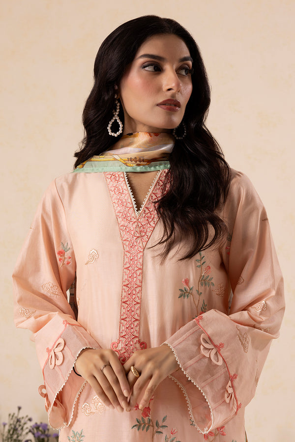 Zellbury Summer Embroidered Cambric Unstitched 3Pc Suit WUS25E30606