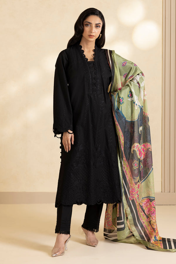 Zellbury Summer Embroidered Lawn Unstitched 3Pc Suit WUS25E30610