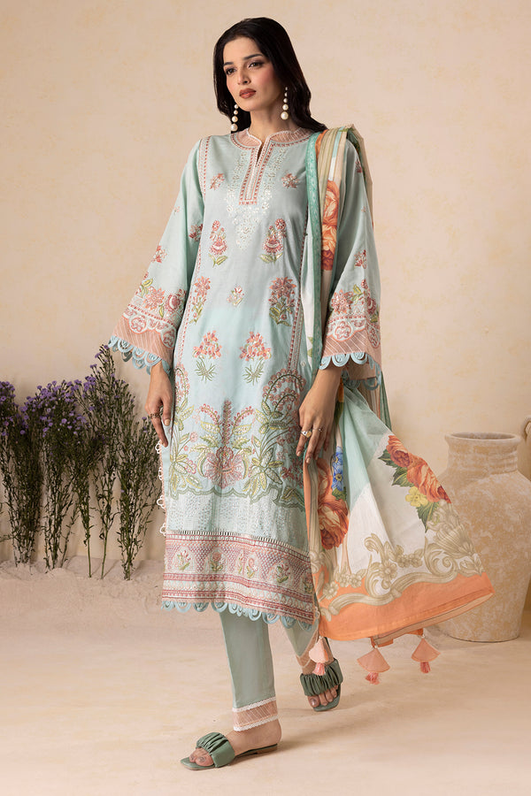Zellbury Summer Embroidered Lawn Unstitched 3Pc Suit WUS25E30612