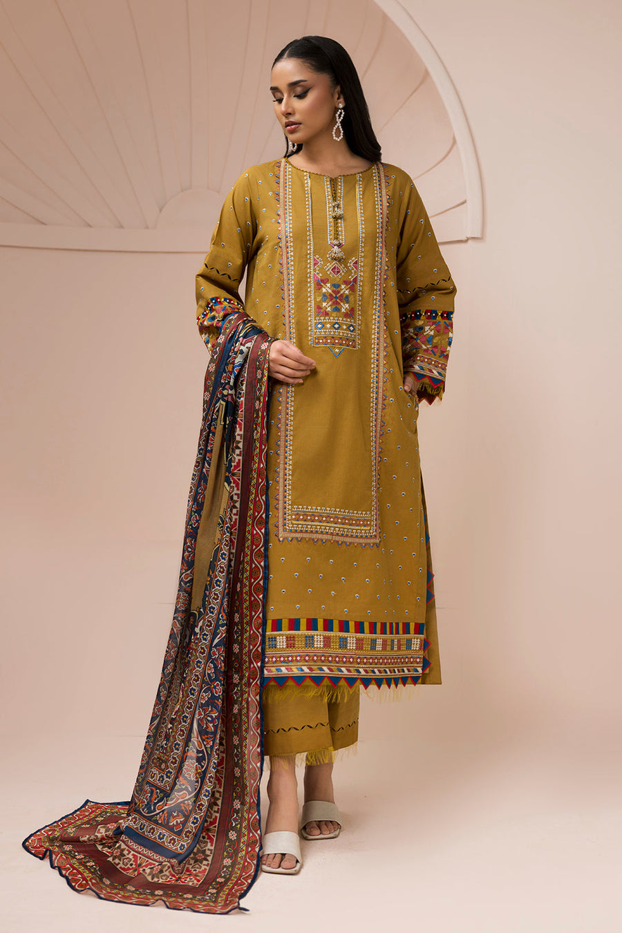 Zellbury Summer Embroidered Lawn Unstitched 3Pc Suit WUS25E30616