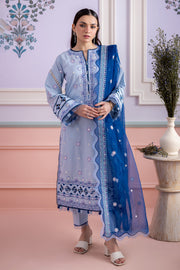 Zellbury Summer Embroidered Lawn Unstitched 3Pc Suit WUS25E30618