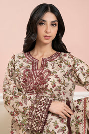 Zellbury Summer Embroidered Lawn Unstitched 3Pc Suit WUS25E30678