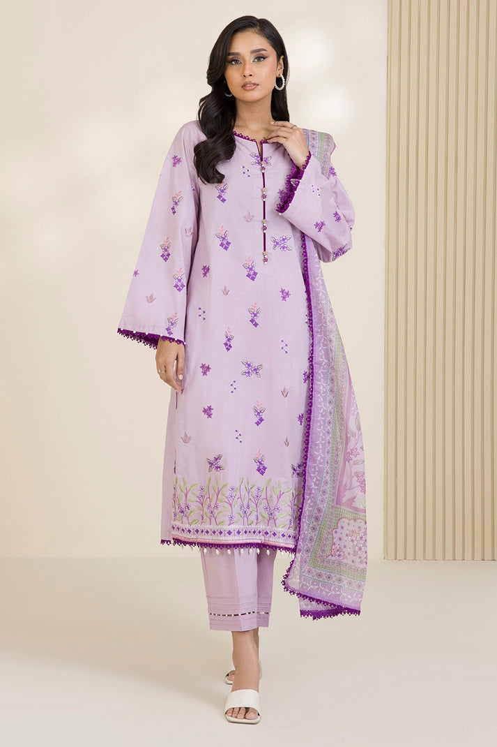 Zellbury Summer Embroidered Lawn Unstitched 3Pc Suit WUS25E30682