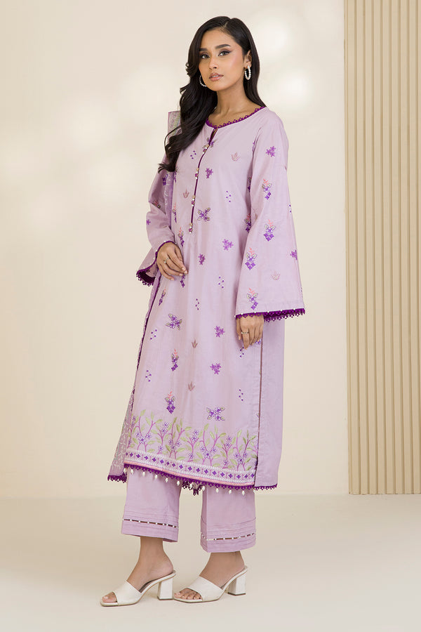 Zellbury Summer Embroidered Lawn Unstitched 3Pc Suit WUS25E30682