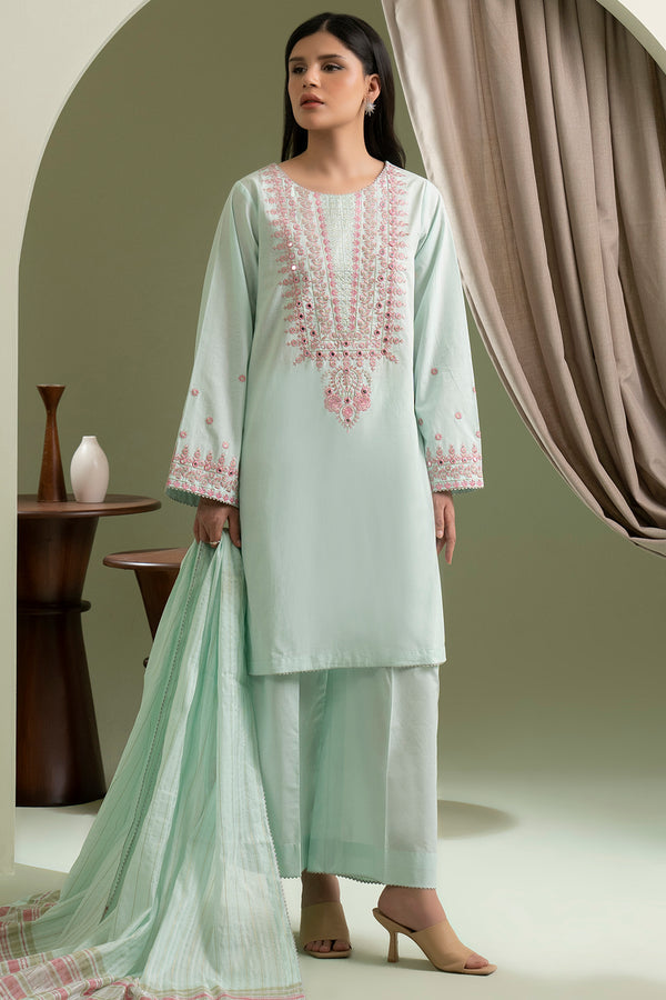 Zellbury Summer Embroidered Lawn Unstitched 3Pc Suit WUS25E30685