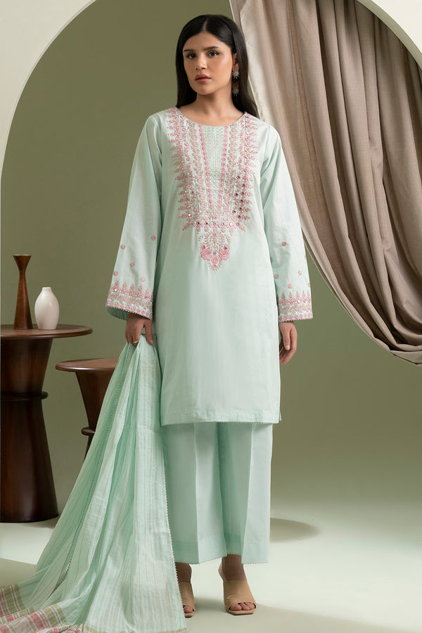 Zellbury Summer Embroidered Lawn Unstitched 3Pc Suit WUS25E30685