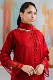 Zellbury Chikankari Embroidered Lawn Unstitched 3Pc Suit WUS25E30802