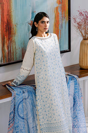 Zellbury Chikankari Embroidered Lawn Unstitched 3Pc Suit WUS25E30805