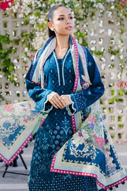 Zellbury Chikankari Embroidered Lawn Unstitched 3Pc Suit WUS25E30806