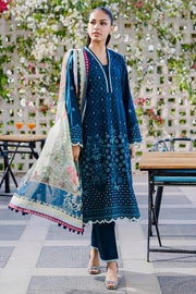 Zellbury Chikankari Embroidered Lawn Unstitched 3Pc Suit WUS25E30806
