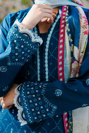 Zellbury Chikankari Embroidered Lawn Unstitched 3Pc Suit WUS25E30806