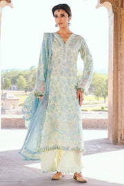 Zellbury Chikankari Embroidered Lawn Unstitched 3Pc Suit WUS25E30809