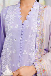 Zellbury Chikankari Embroidered Lawn Unstitched 3Pc Suit WUS25E30811