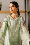 Zellbury Chikankari Embroidered Lawn Unstitched 3Pc Suit WUS25E30812