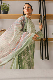 Zellbury Chikankari Embroidered Lawn Unstitched 3Pc Suit WUS25E30812