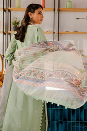 Zellbury Chikankari Embroidered Lawn Unstitched 3Pc Suit WUS25E30812