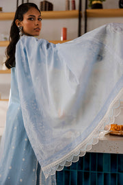 Zellbury Chikankari Embroidered Lawn Unstitched 3Pc Suit WUS25E30814