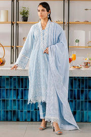 Zellbury Chikankari Embroidered Lawn Unstitched 3Pc Suit WUS25E30814