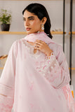 Zellbury Chikankari Embroidered Lawn Unstitched 3Pc Suit WUS25E30807