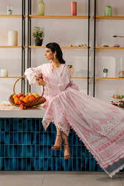 Zellbury Chikankari Embroidered Lawn Unstitched 3Pc Suit WUS25E30807